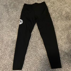 Black ritual pocket leggings